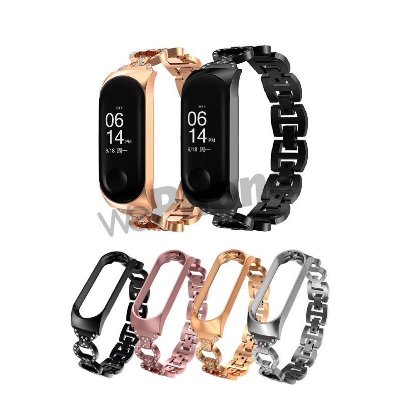 MIband 5 Correa de metal con Diamante